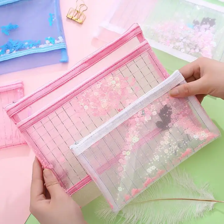 Новинка 1 штука Kawaii 2 слоя A5 B6 Bling папка для документов стол документ Бумага