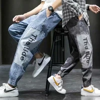 fardress aberdeen art mens jeans high street trend boys pants ulzzang wild bf wind couple trousers tide