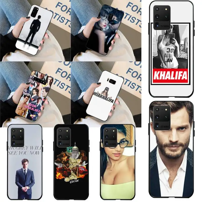 Чехол-накладка для Samsung S20 plus Ultra S6 S7 edge S8 S9 S10 5G с изображением Дакоты Джонсона
