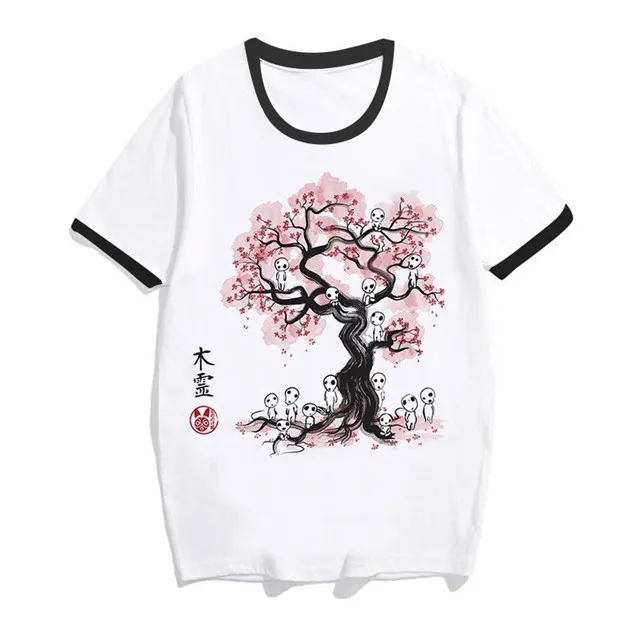 Totoro Spirit Out Футболка Женская Студия Ghibli femme японский аниме мультфильм футболка Miyazaki Hayao одежда женская kawaii