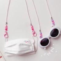 new japan and south korea small fresh and simple mask chain pink sunglasses chain