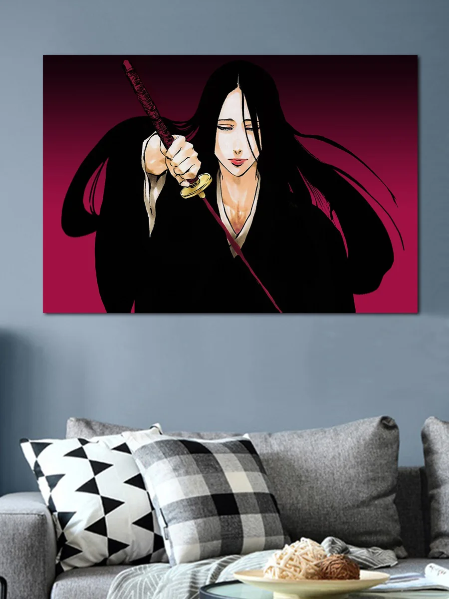Крутая Unohana Yachiru аниме художественный тканевый плакат для гостиной домашняя