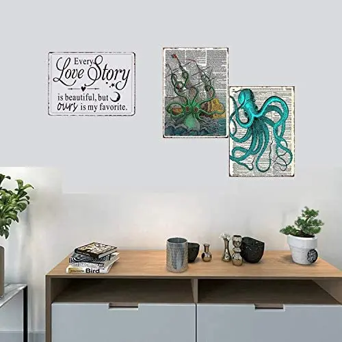 

Every Love Story Is Beautiful, But Ours Is My Favorite Retro Vintage Metal Sign Rustic Bedroom Home Decor 8X12Inch