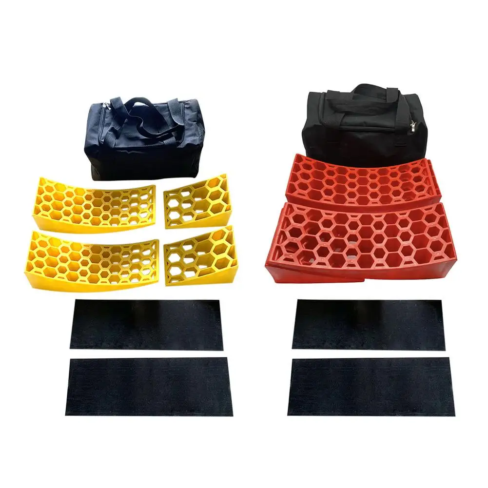 

HDPE Camper Leveler Camper RV Trailer Leveler Brake Block Combination with Crescent Piece Triangular Piece Non-Skid Mat