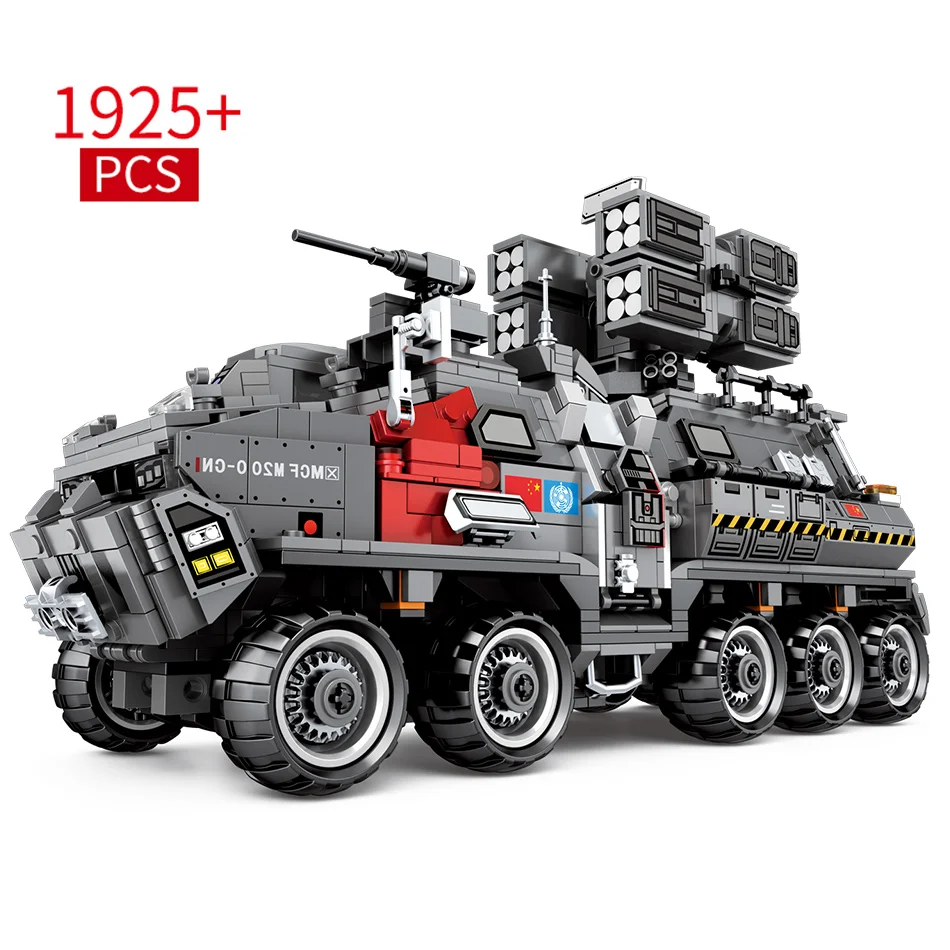 1925 шт городской полиции бродячая земля колесики строительные блоки военный