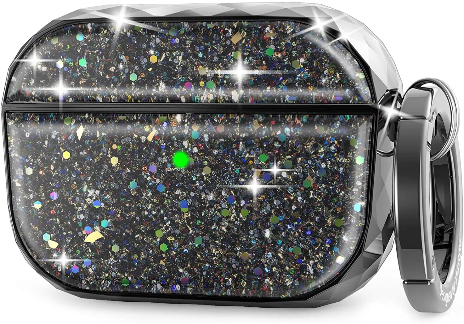 

AHASTYLE Luxury Glittery AirPods Pro Case Smooth Hard-Shell Protective Case Cover Accessories Compatible with AirPods Pro 2019