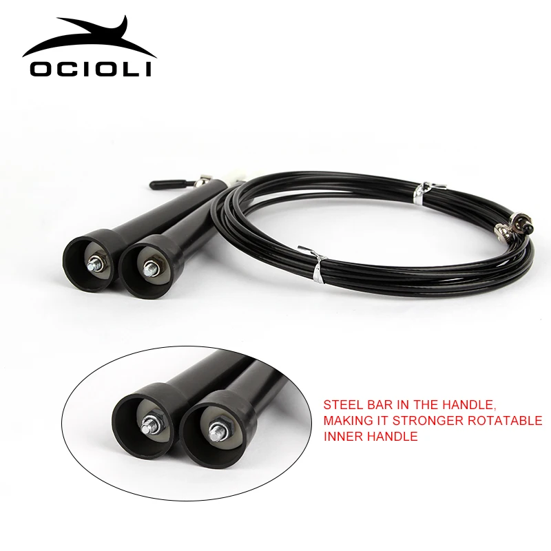 Новая Стальная Проводная скакалка Регулируемая Скакалка для кроссфита Fitnesss