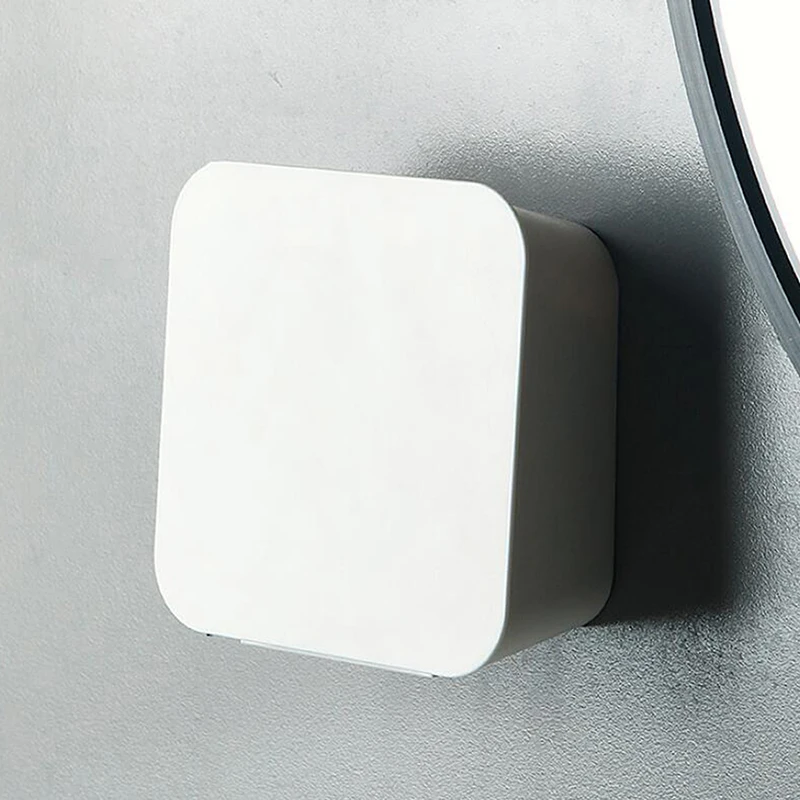 

Multi-Functional Creative Cotton Swab Storage Box Wall Hanging Cotton Box Flip Dustproof Small Bathroom Supplies Tools Plastic