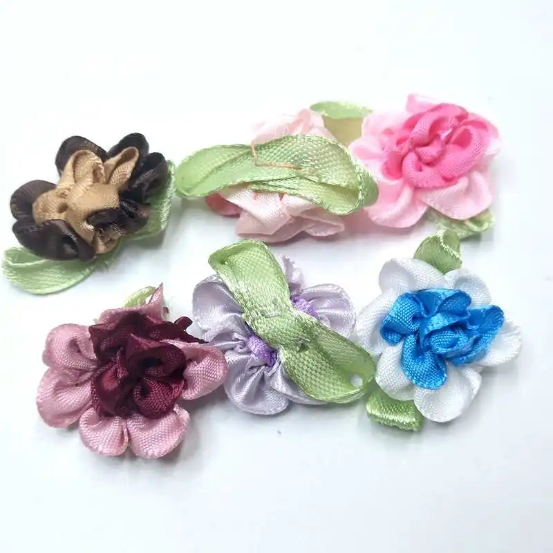 30 шт. разноцветные ленты с цветочным орнаментом 25 мм|sewing supplies|ribbon flowers appliquesapparel