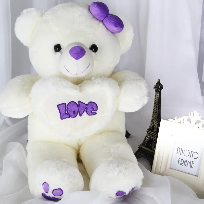 [Funny] 80cm Light Soft Stuffed animals Link phone Ipad or mp3 Sounding Flashing luminous teddy bear doll Plush Toy Hold Pillow | Игрушки и