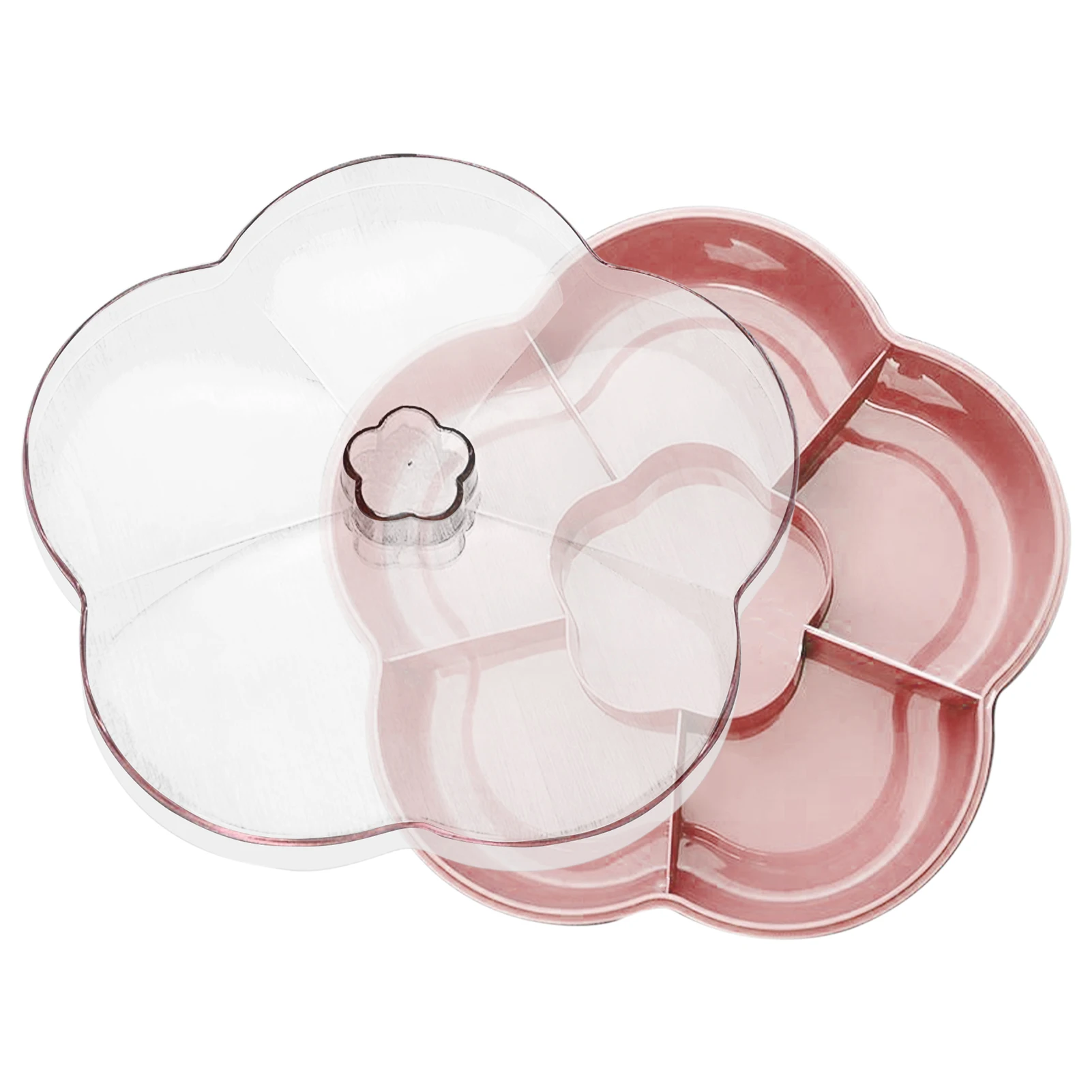 

Большое количество отделений, компактный контейнер с крышкой для еды, конфет, сервировочный поднос для сушеных фруктов, печенья, цветов