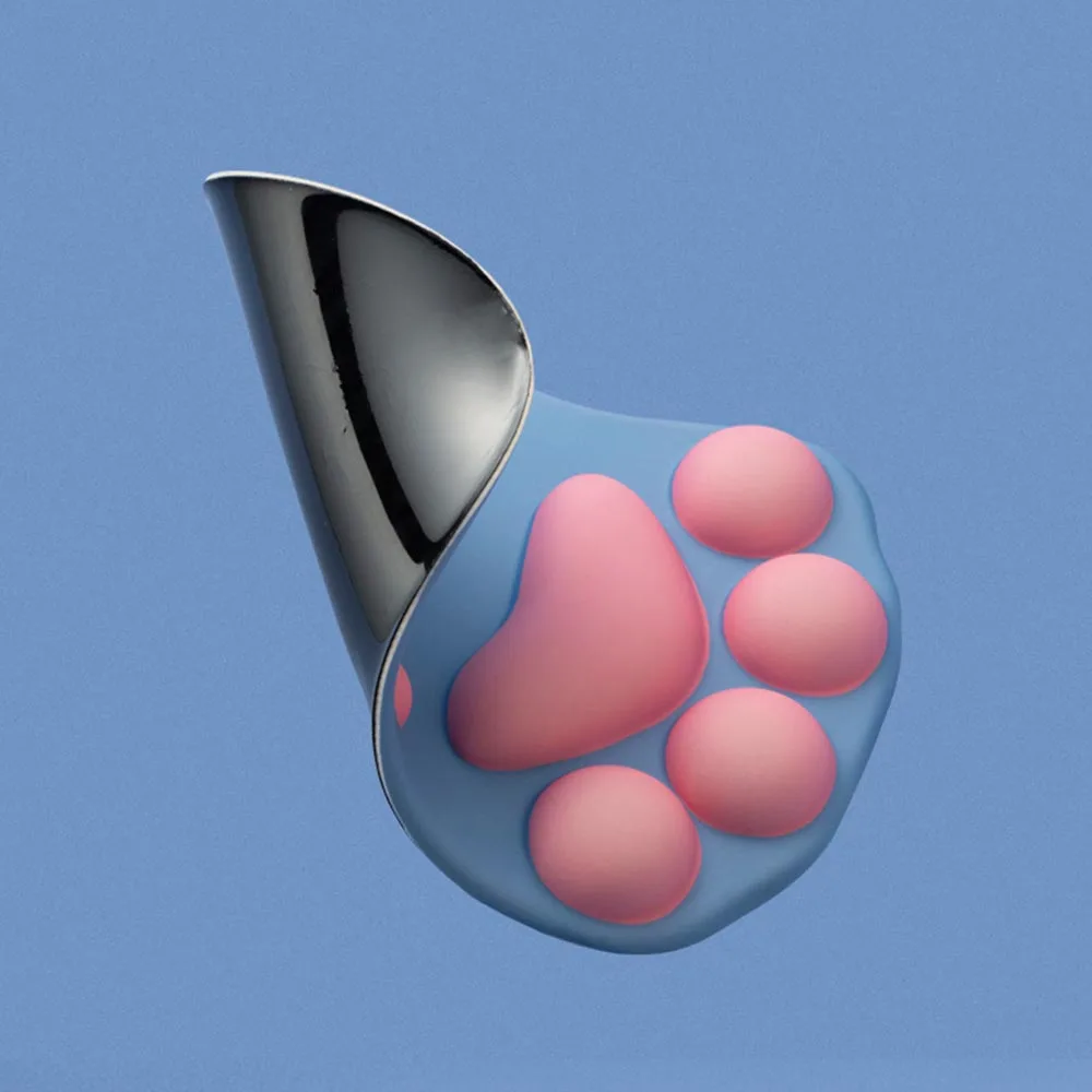 Разноцветный милый мягкий коврик для мыши с рисунком кошачьей лапы из пены