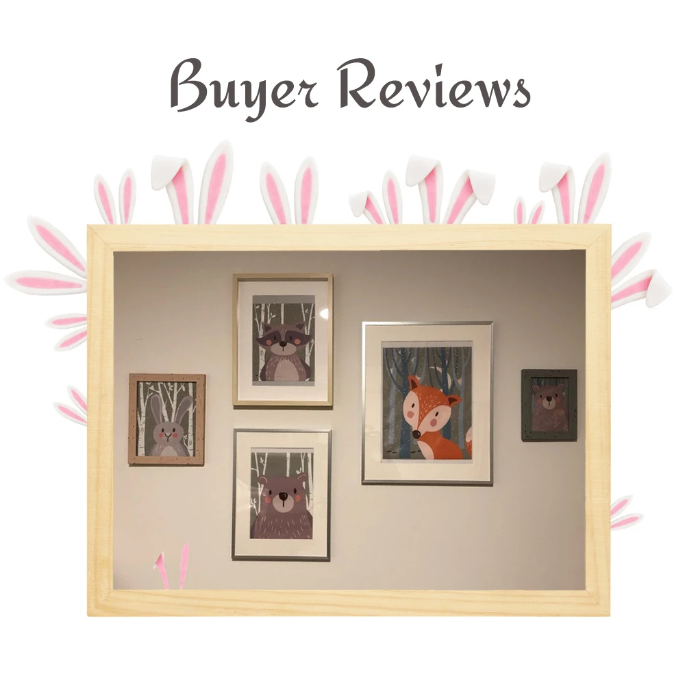 Забавный медведь лиса кролик плакаты печать лесной лес мультфильм картина с