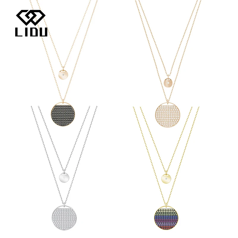 LIDU высококачественные модные изысканные теннисные Бриджи два двойных ожерелья