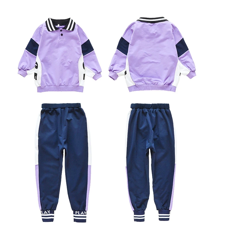 Детская одежда в стиле хип хоп джинсовая куртка штаны для бега свободный