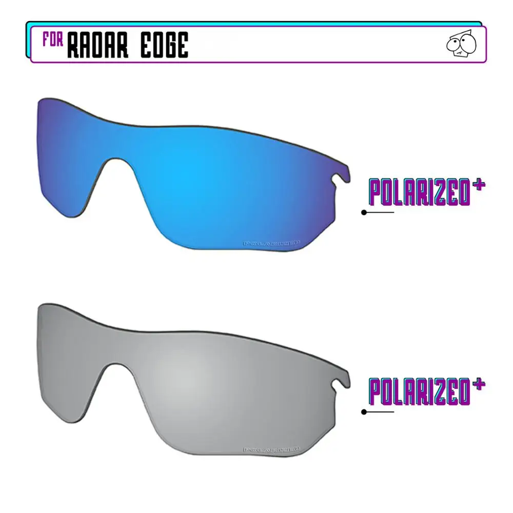 EZReplace Polarized Replacement Lenses for - Oakley Radar Edge Sunglasses - Sir P Plus-BluePPlus