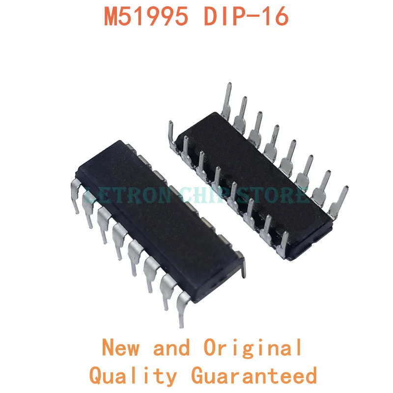 Новый и оригинальный чипсет IC M51995 DIP16 M51995AP DIP 16 M51995P 10 шт.|Интегральные схемы| |