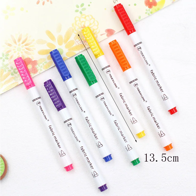

8 Pcs/Set Clothes Textile Marker Fabric Paint Pen DIY Crafts T-shirt Pigment Painting Pen School Home Stationery Graffiti Supply