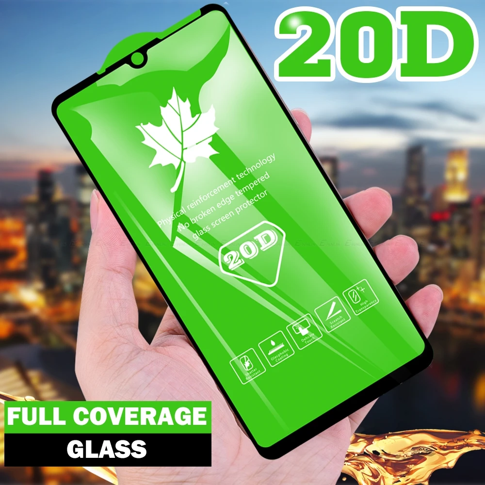 

20D Tempered Glass For OPPO A8 A9 A5 2020 AX7 A7 A5 AX5 A5s AX5s A3s Protector Full Cover Protective Glass Film