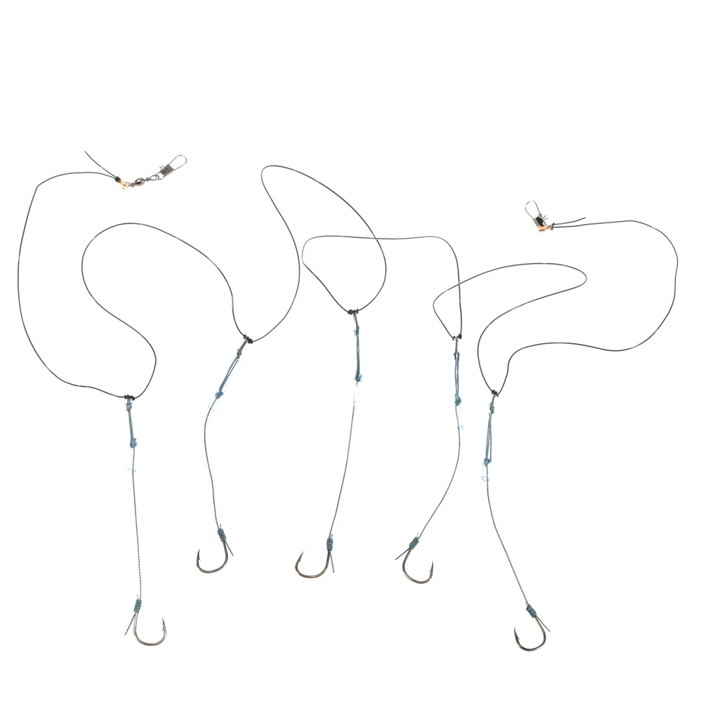 

Fishing Hook Barb Fishing Hooks for Sea Fishing Nylon Line Steel Fishing String Hook 120cm Fishing Tackle
