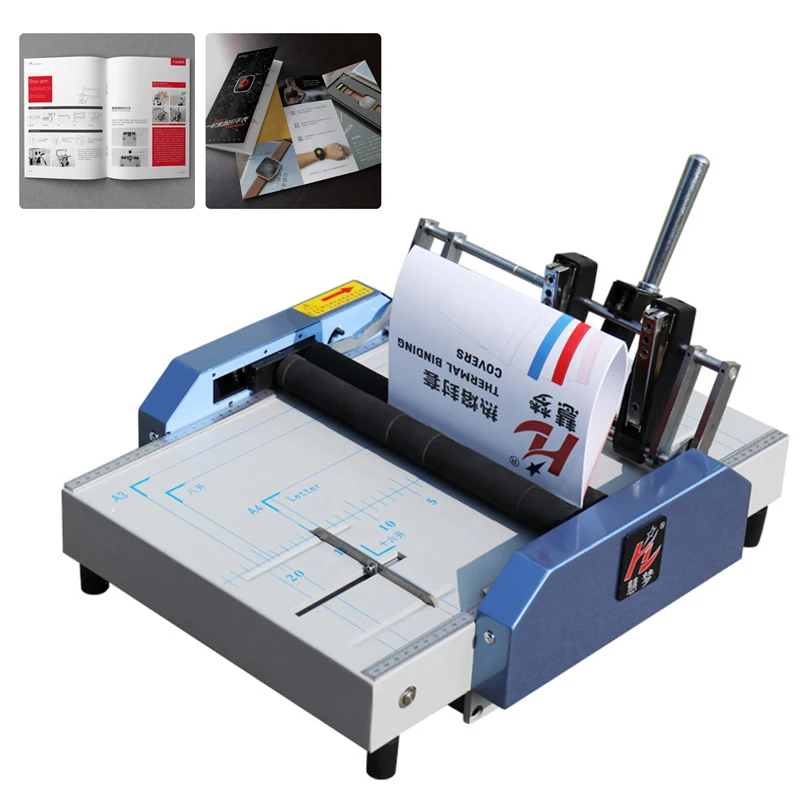 

Fully Automatic 220V A3 Folding Machine Saddle Flat Nail Binding Machine Electric Folding Tools Convex And Concave Rubber Roller