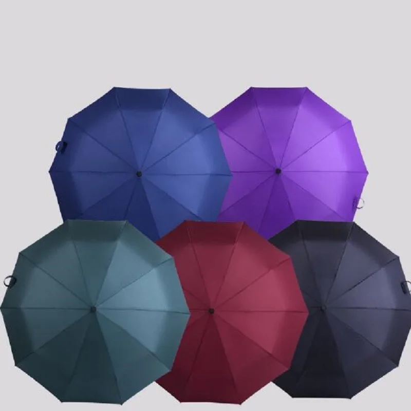 Прочный Ветрозащитный Мужской Зонт 9K полностью автоматический ветрозащитный