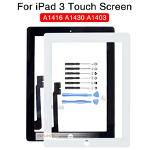 Дигитайзер стеклянный сенсорного экрана в сборе для iPad 3 A1416 A1403