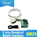 1 * ЧПУ 5 оси DB25 коммутационная плата адаптера интерфейса + 1 * DB25 параллельный кабель + 1 * USB кабель