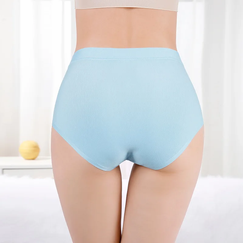 

M-4XL New Ladies Panties Seamless Cotton Briefs Oxygen Large Size Medium and High Waist Underwear