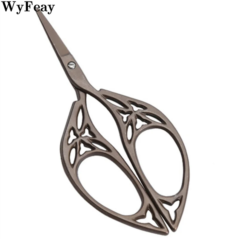 1 шт. Ретро Винтажные ножницы цветочный узор рукоделие вышивка нержавеющая сталь