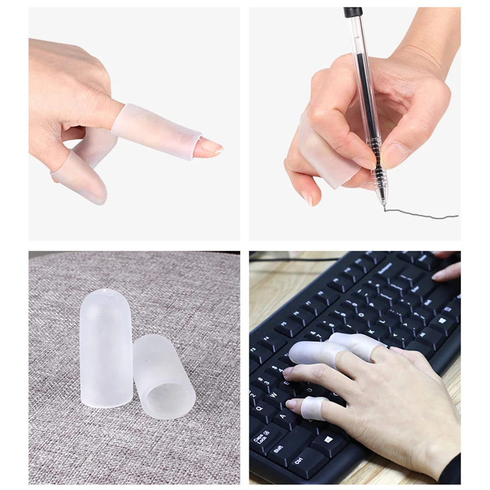 Силиконовый разделитель для пальцев ног 2 шт. аппликатор мягкая гелевая трубка