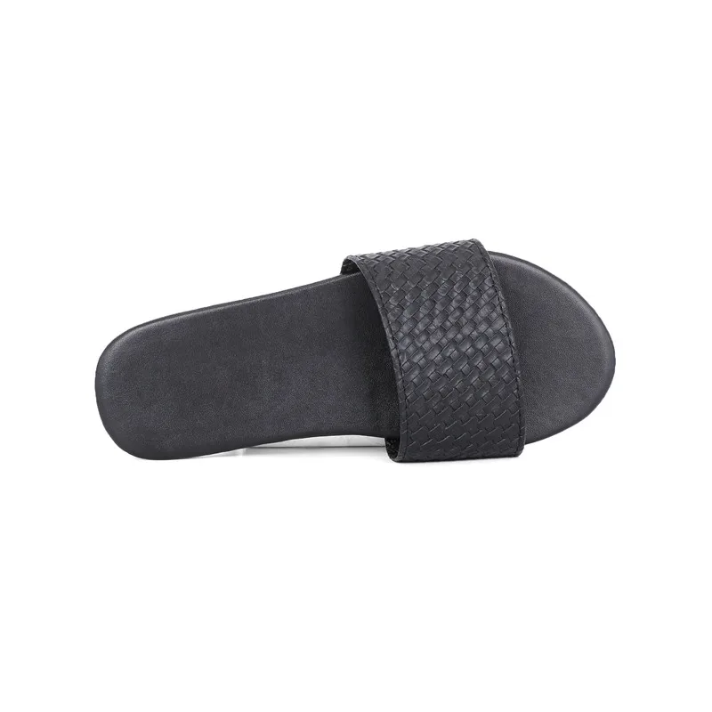 

Bohemia Slippers Women Outdoor Casual Fashion Flat Beach Shoes Summer Soft Open Toe Weave Comfortable Ladies Slides Big Size 41