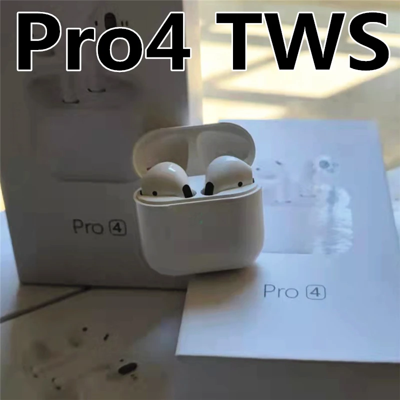 

Bluetooth-наушники Mini Pro 4, беспроводные наушники с сенсорным управлением, гарнитура с зарядным устройством для смартфона