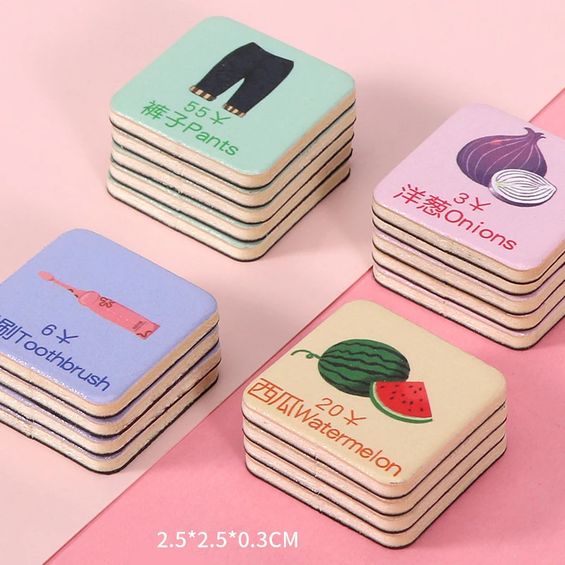 Список покупок для детей игра Монтессори Когнитивная классификация обучающая