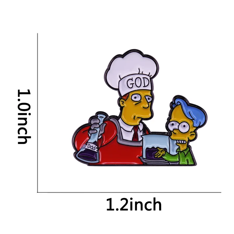 Лиза Мэтт гройз Трой Макклюр Билли на кухне с эмалированной булавкой ДНК Мистер