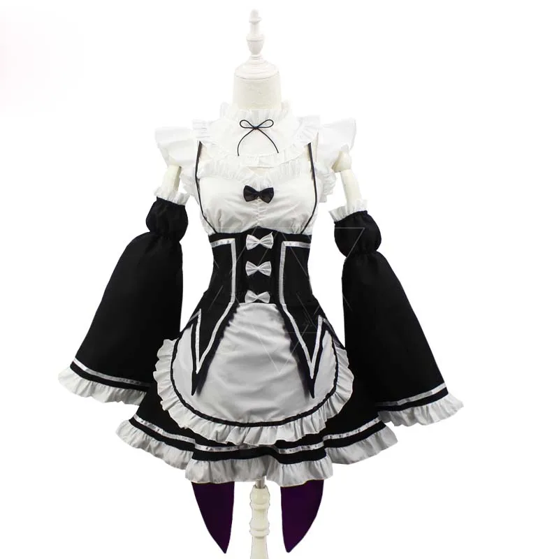 Аниме ОЗУ Rem Косплэй Re:zero Kara Hajimeru Isekai Seikatsu жизнь в другой мир костюм горничной