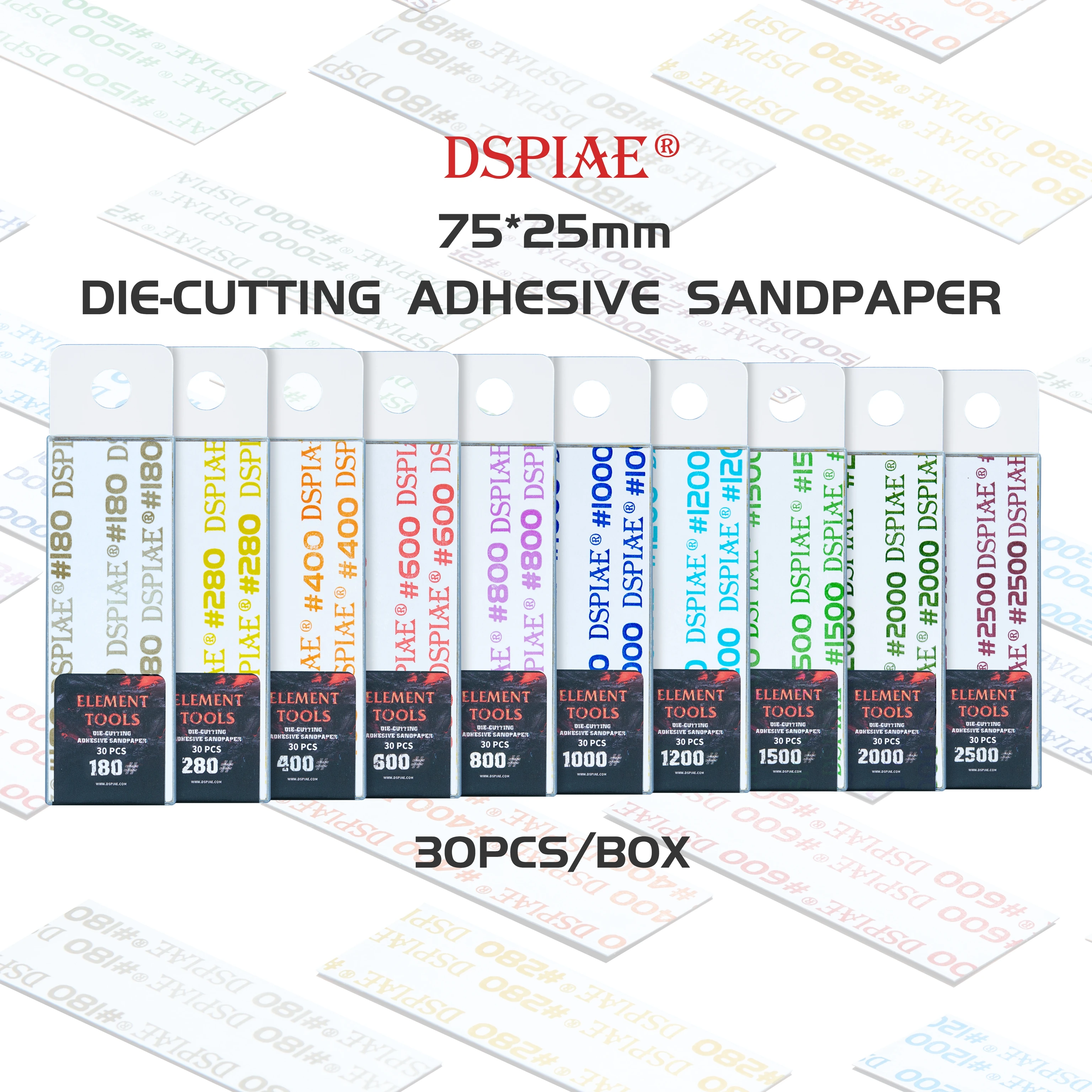 DSPIAE 180#~ 2500# вырубная клейкая наждачная бумага