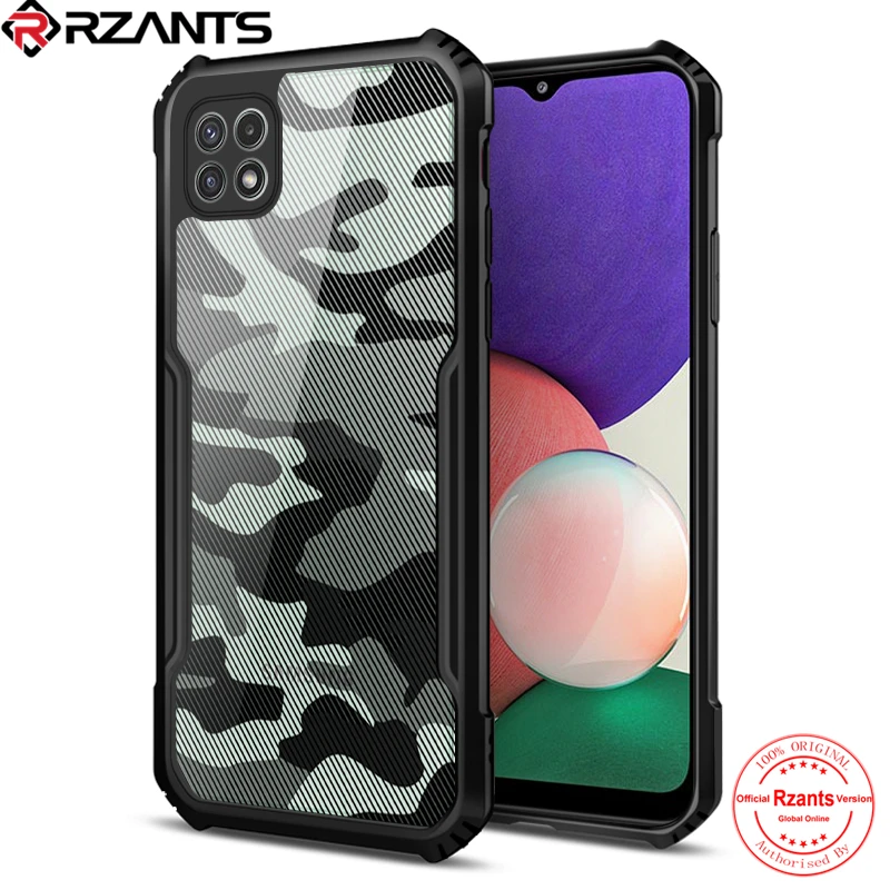 

Rzants For Samsung Galaxy A22 4G 5G M32 Case Hard Camouflage Protection Slim Thin Small Hole Cover
