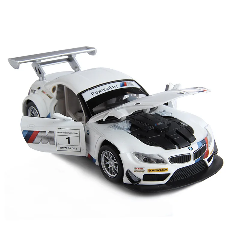 Литая в масштабе 1:24 модель автомобиля TheBMW Z4 GT3 из металлического сплава роскошная