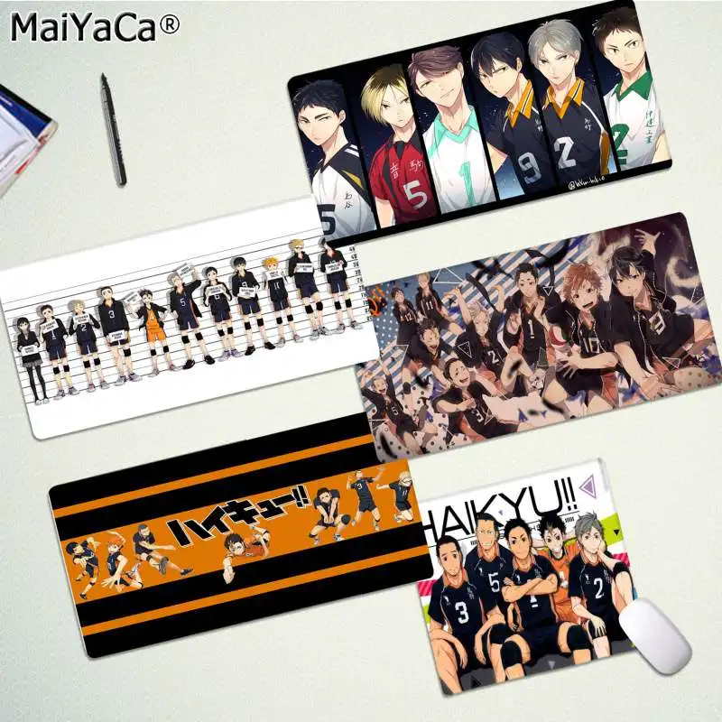 Красивое аниме MaiYaCa haikyuu для мальчиков коврик мыши с закругленными краями