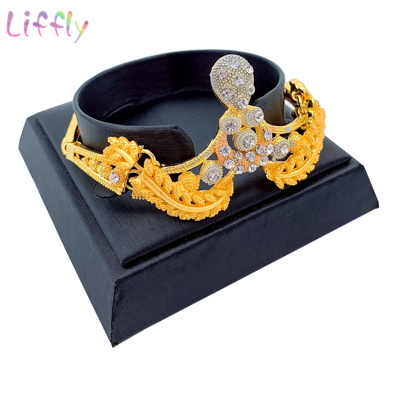 Новый Большой Африканский Золотой набор украшений для женщин нигерийские