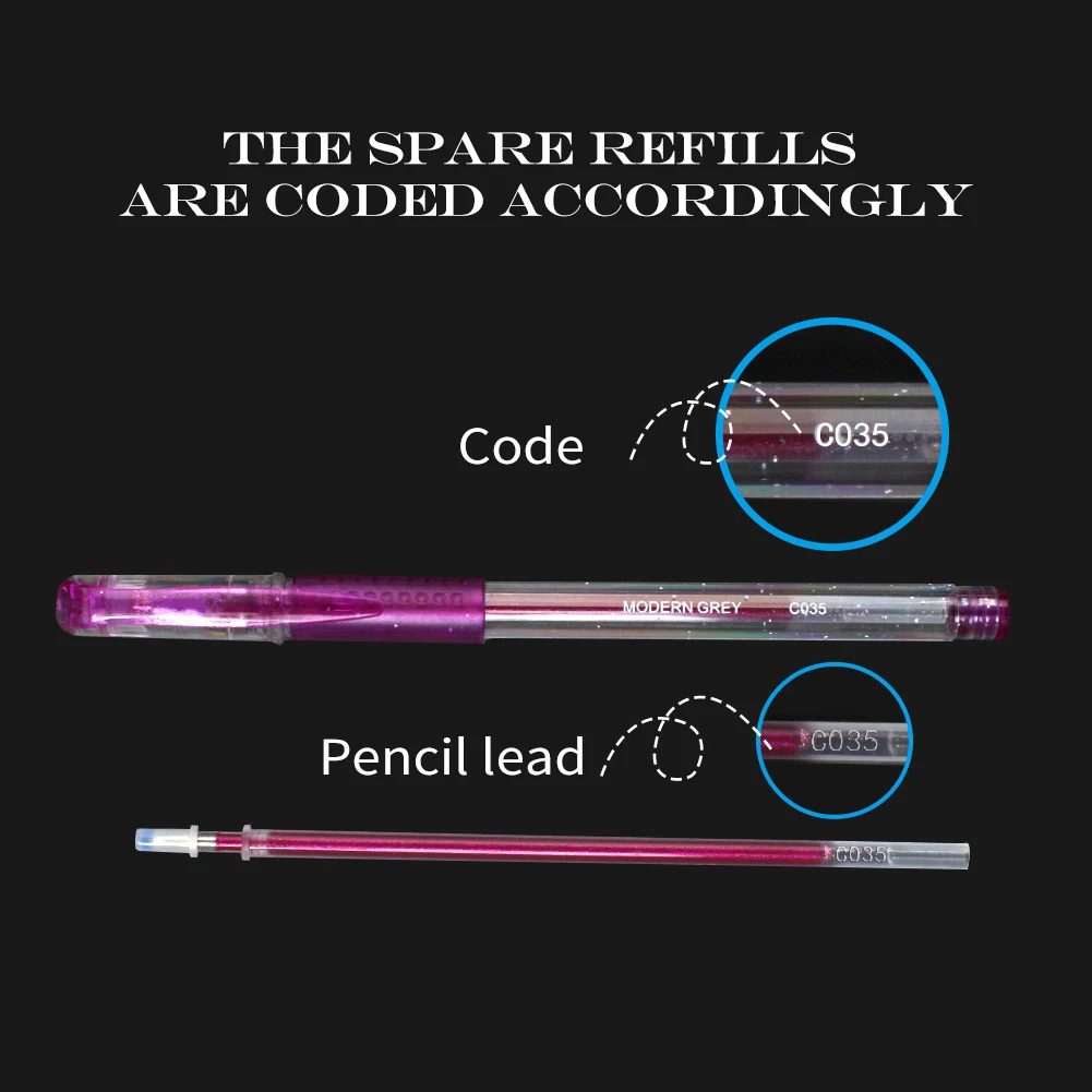 

60pcs Gel Pens and 60pcs Refills Set for Coloring Books Artist Colored Gel Marker Pens Set for Drawing Writing Supplies Pen