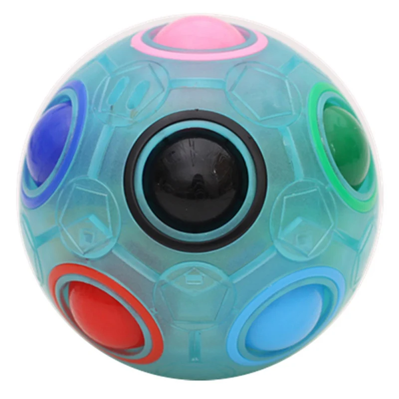 New Hot Rainbow Ball Children Puzzle Toy Football Educational Learning Supplies For Adult Relieve Stress Figurines Kids Gifts | Дом и сад