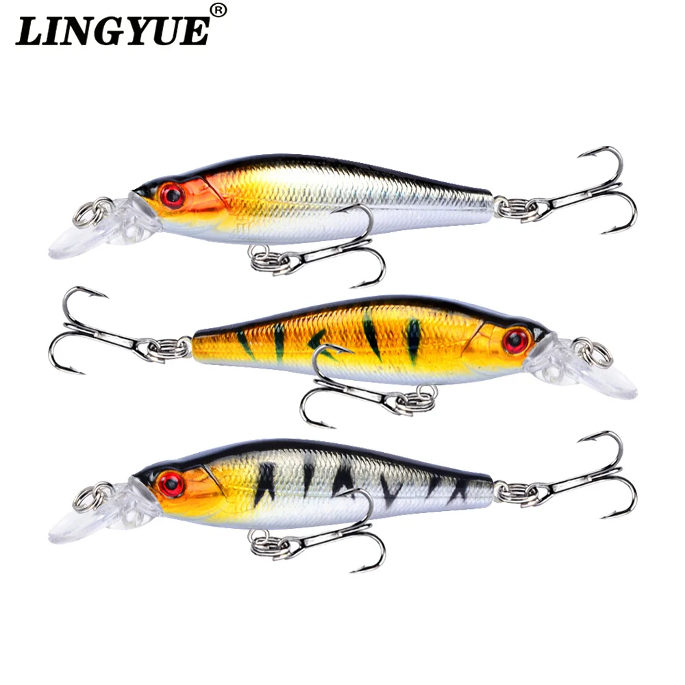 Рыболовная приманка LINGYUE 1 шт. гольян 8 см г плавающие воблеры Topwater искусственная