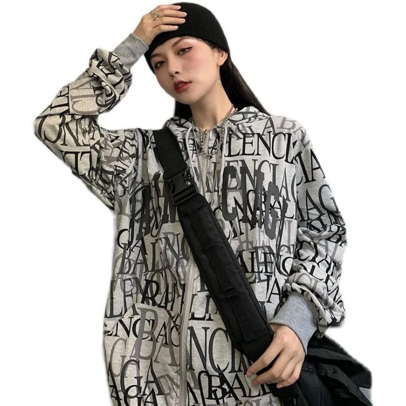 

Осень-зима 2021, уличная тонкая молния с капюшоном в Корейском стиле