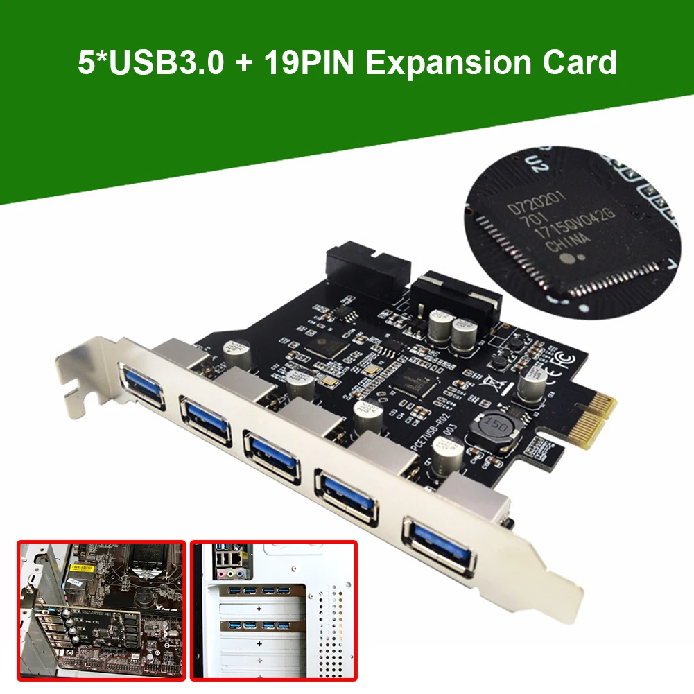 usb 30 карта расширения pci e 5 порты hub а