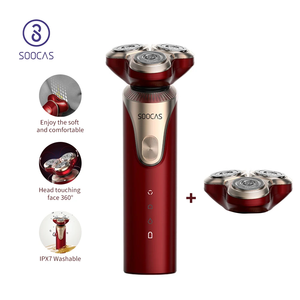 

SOOCAS S3 Electric Razor Shaver 3D Beard Trimmer Type-C Rechargeable Shaving Machine Electric Shaver Men Washable