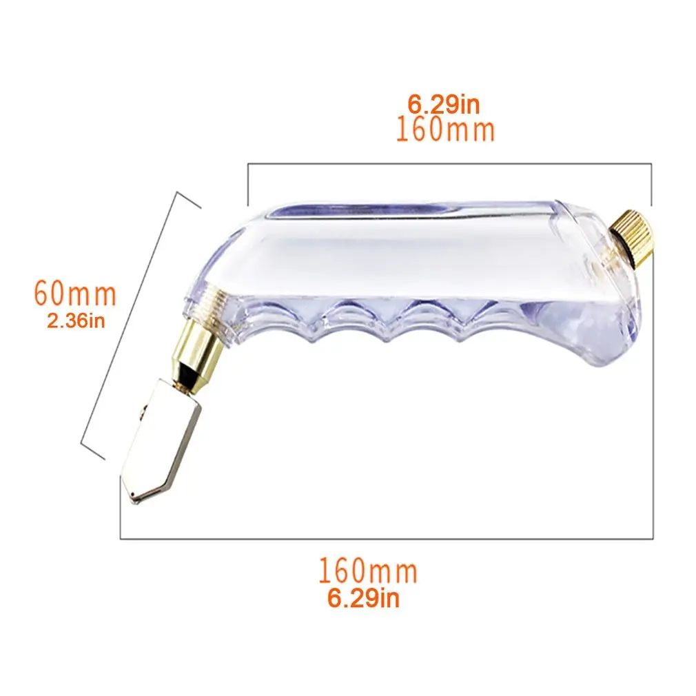 

Professional glass cutter for glass tile cutting manual tile cutting tool pistol type oiled glass cutter 2-20mm