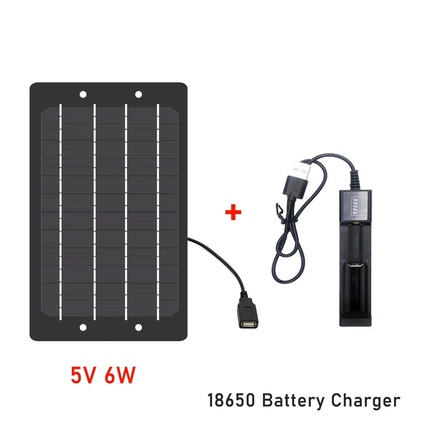 Солнечная панель 1 2 А 5 в 6 Вт Универсальный зарядный кабель 3 7 В постоянного тока