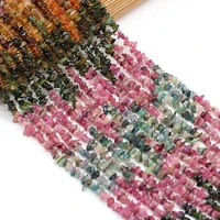colorful natural stone beads irregular freeform chip gravel beads for making jewelry necklace size 3x5 4x6mm length 40cm